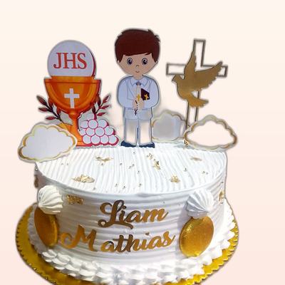 Torta de bautizo o primera comunión hecha por JHOMI