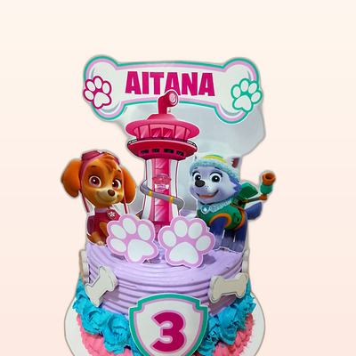 Torta temática de personajes hecha por JHOMI