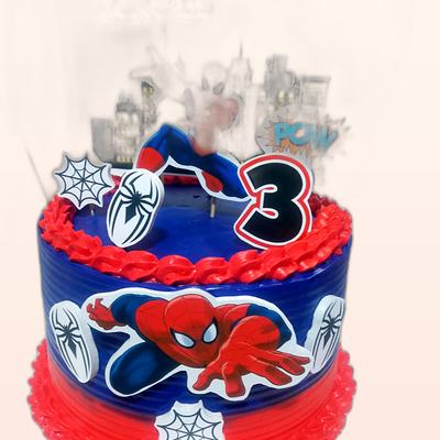 Torta temática de personajes hecha por JHOMI