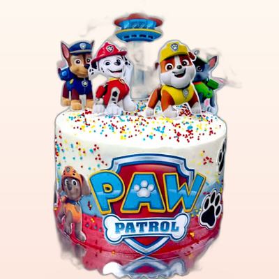 Torta temática de personajes hecha por JHOMI