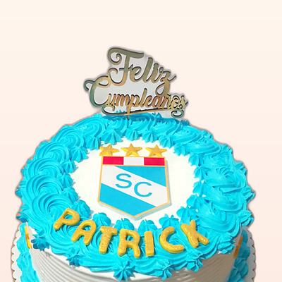 Torta con tema de fútbol hecha por JHOMI