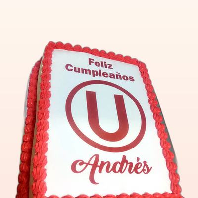 Torta con tema de fútbol hecha por JHOMI