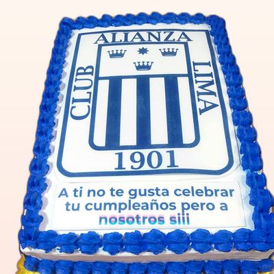 Torta con tema de fútbol hecha por JHOMI