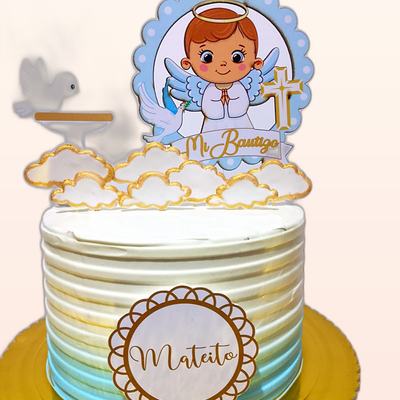 Torta de bautizo o primera comunión hecha por JHOMI