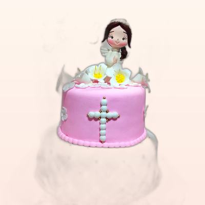Torta de bautizo o primera comunión hecha por JHOMI