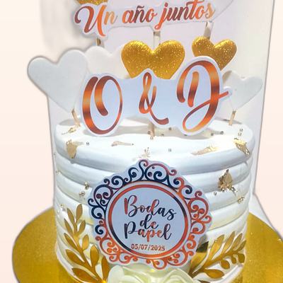 Torta de boda o aniversario hecha por JHOMI