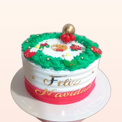 Torta navideña hecha por JHOMI